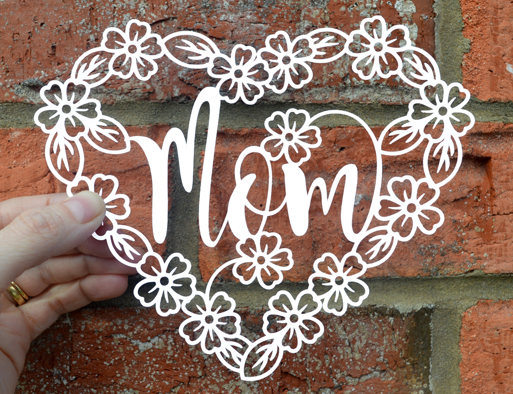Download Mom Paper Cut Svg Dxf Eps Files And Pdf Png Printable Templates For Hand Cutting Digital