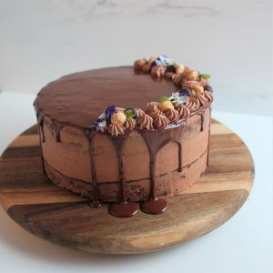 Vegan Chocolade-Hazelnoot Celebration Cake