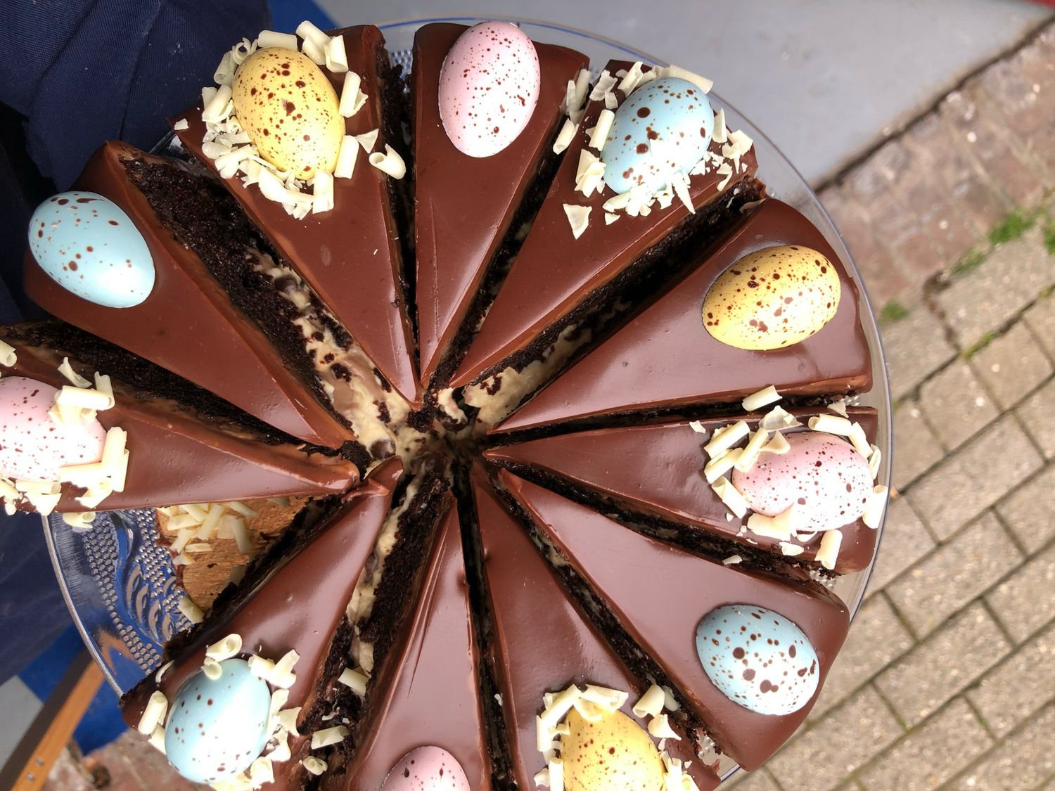 Pasen Chocolade Taartpunt - 1 persoon