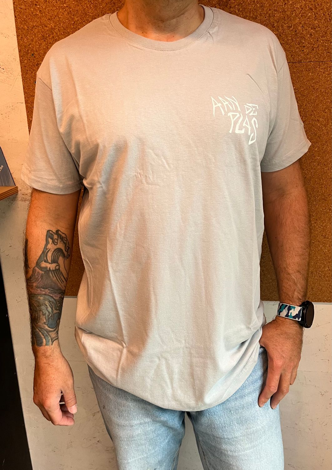 ADP tshirt Turtle Grey - light Green / Adult
