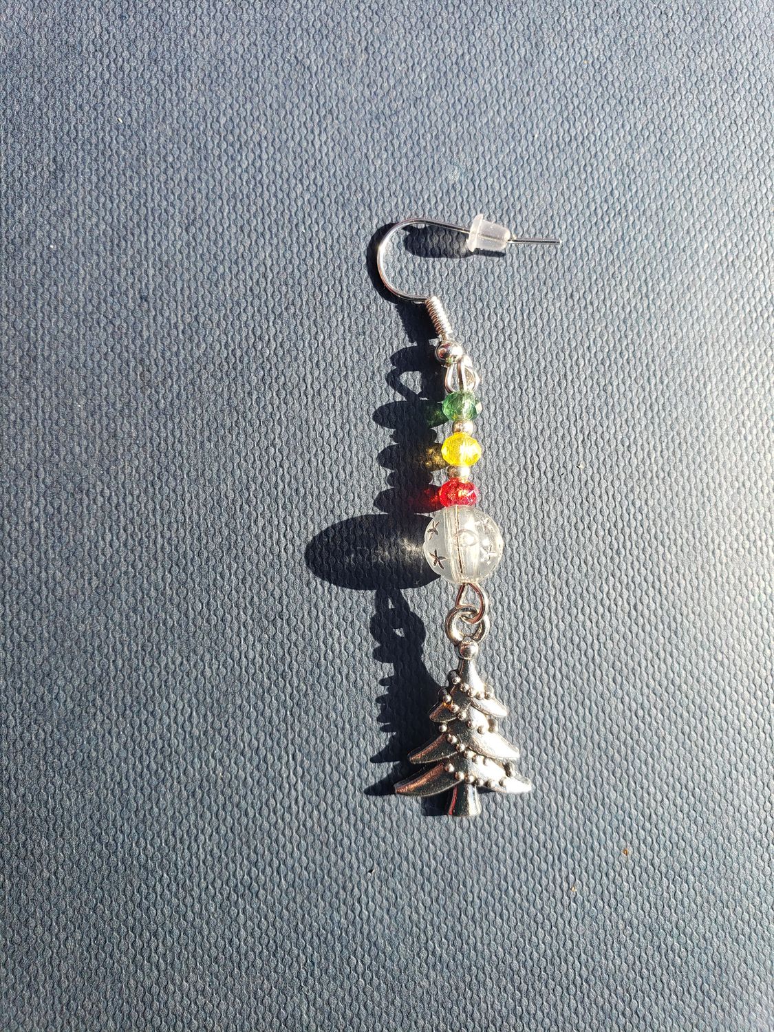 Christmas tree earring
