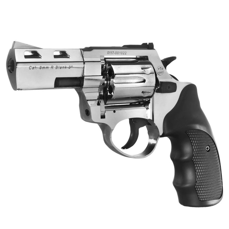 Revolver a salve Zoraki R2 da 3 pollici, calibro 9 mm RK, cromata nera o titanio