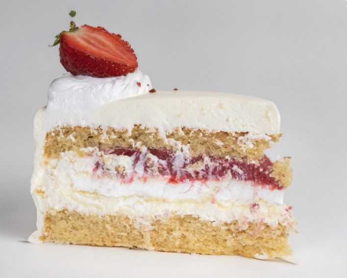 Torta Snehovo-jahodová