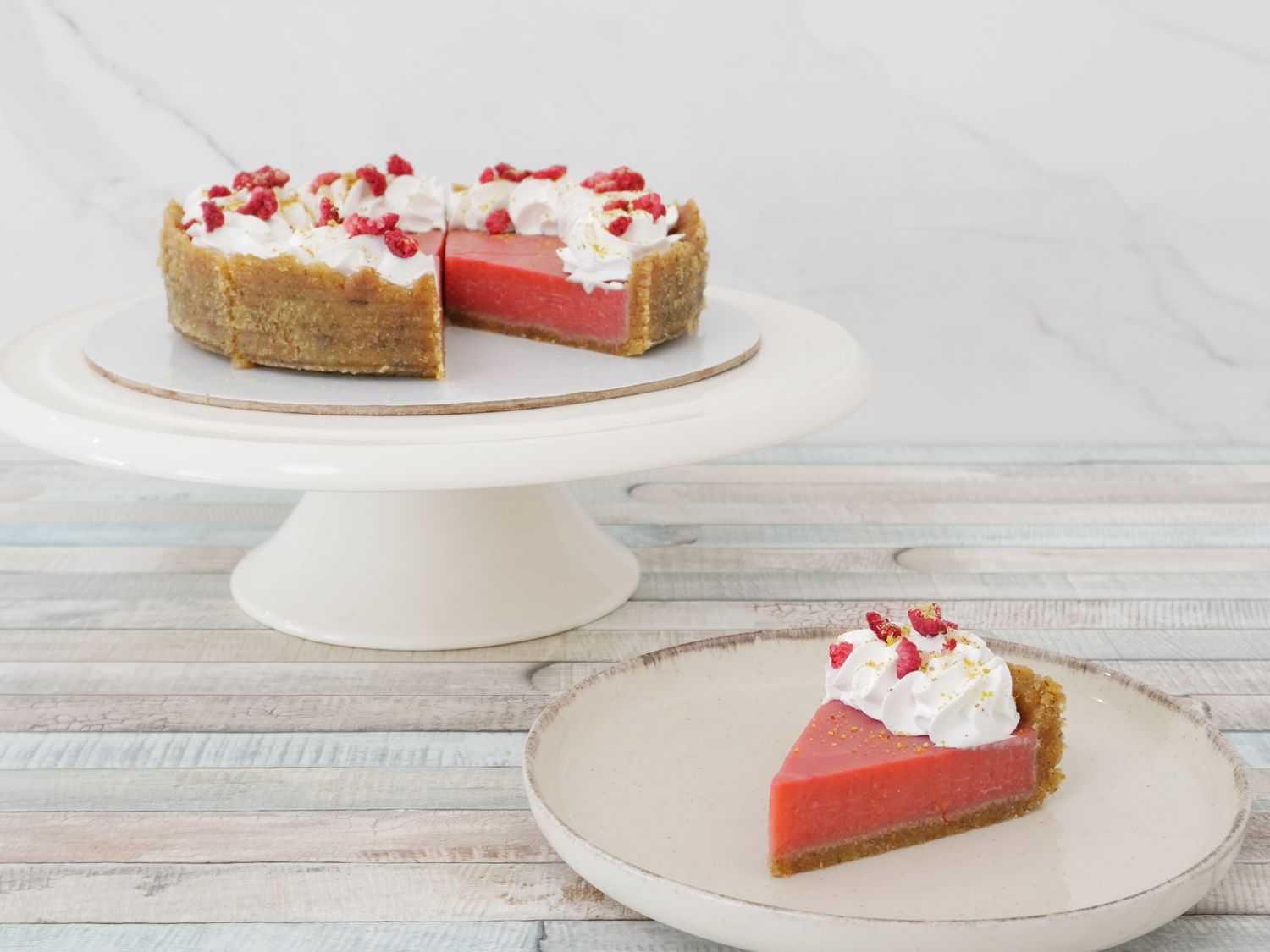 CHEESECAKE  Pistácia-malina