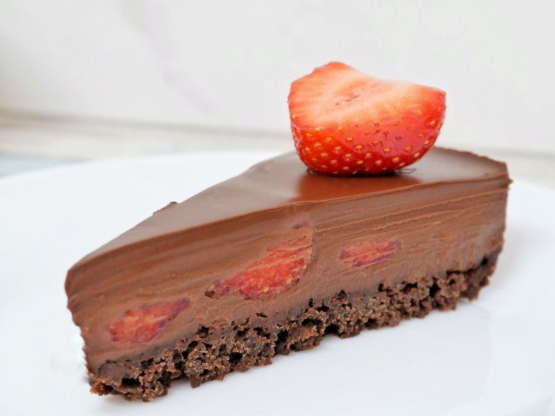 Vegán Jahodový brownie