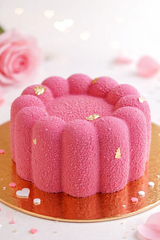 Mousse bento torta Bez mlieka (Pistácia &amp; malina)