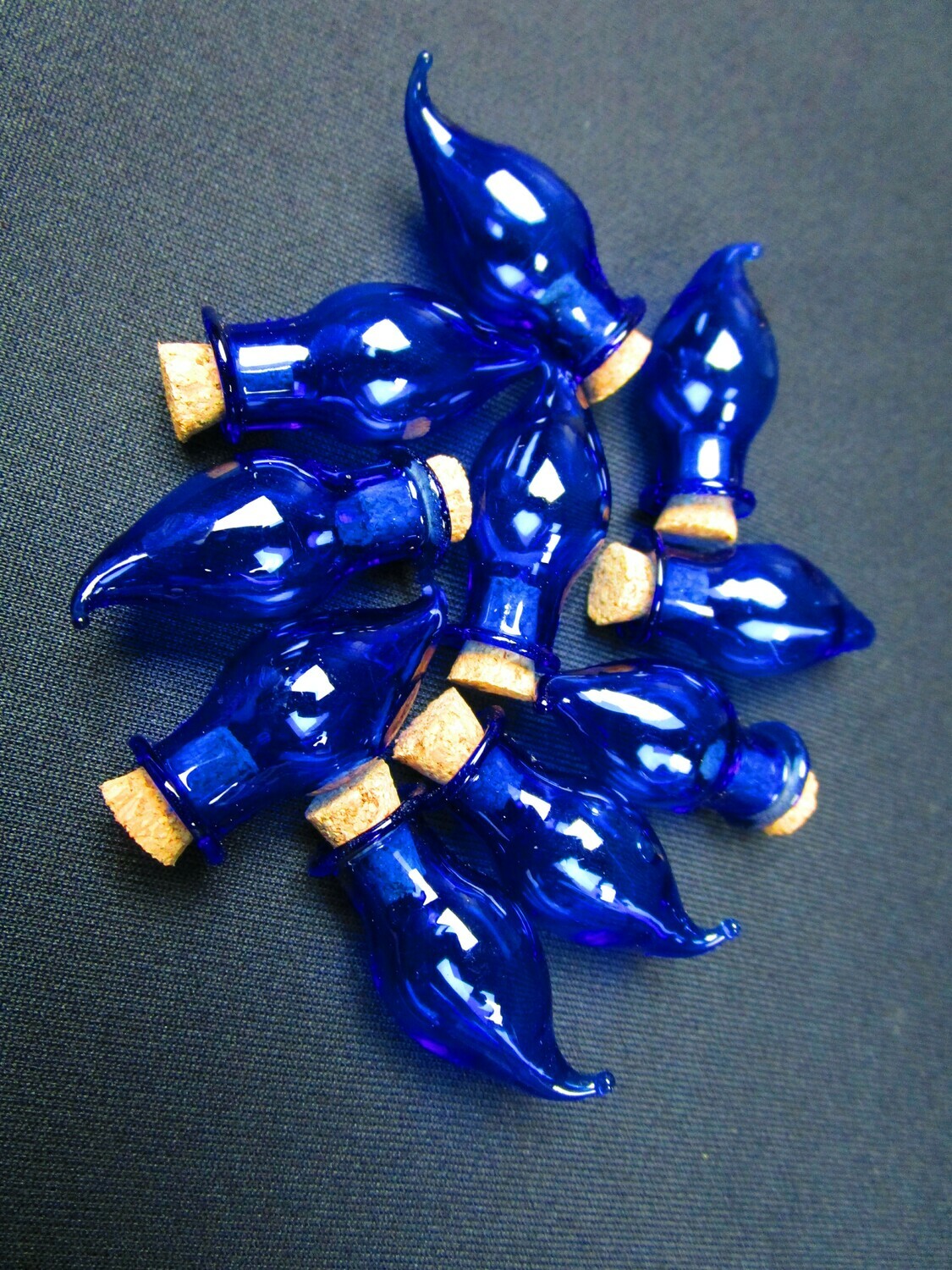 Vial Blue Glass Miniature