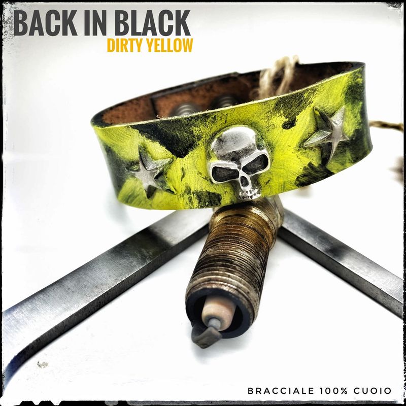 Bracciale BACK IN BLACK - Dirty Yellow