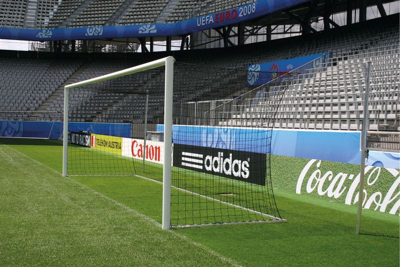 Fußballtor 7,32 x 2,44m in Bodenhülsen Typ 1 - verschiedene Ausführungen (LIGA)