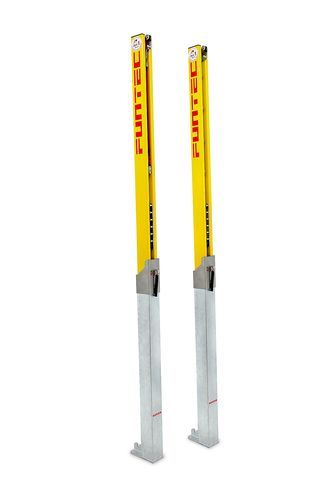 Funtec Pro Beach Netzpfosten mit abnehmbaren Bodenhülsen Funtec Pro Beach Netzpfosten mit abnehmbaren Bodenhülsen