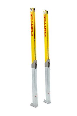 Funtec Pro Beach Netzpfosten mit abnehmbaren Bodenhülsen