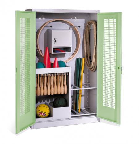 Sport Kombi-Schrank TYP I mit 2 Vollblech-Flügeltüren - verschiedene Farben Sport Kombi-Schrank TYP I mit 2 Vollblech-Flügeltüren - verschiedene Farben