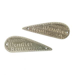 550 Spyder Replica Wendler Badges pair