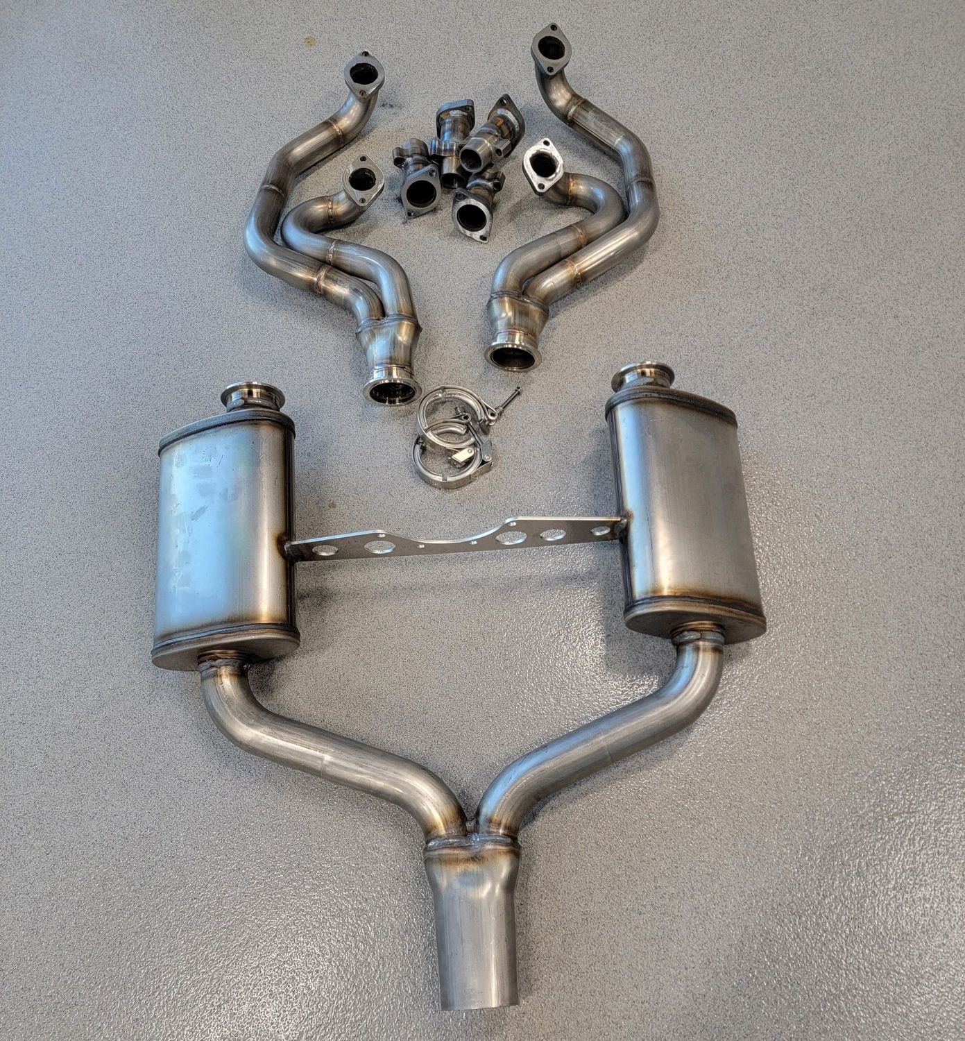 Spyder exhaust for Type IV 914 engine