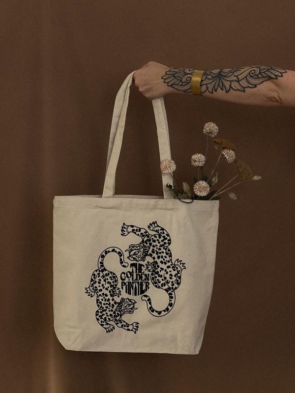 Totebag The Golden Panther Tattoo