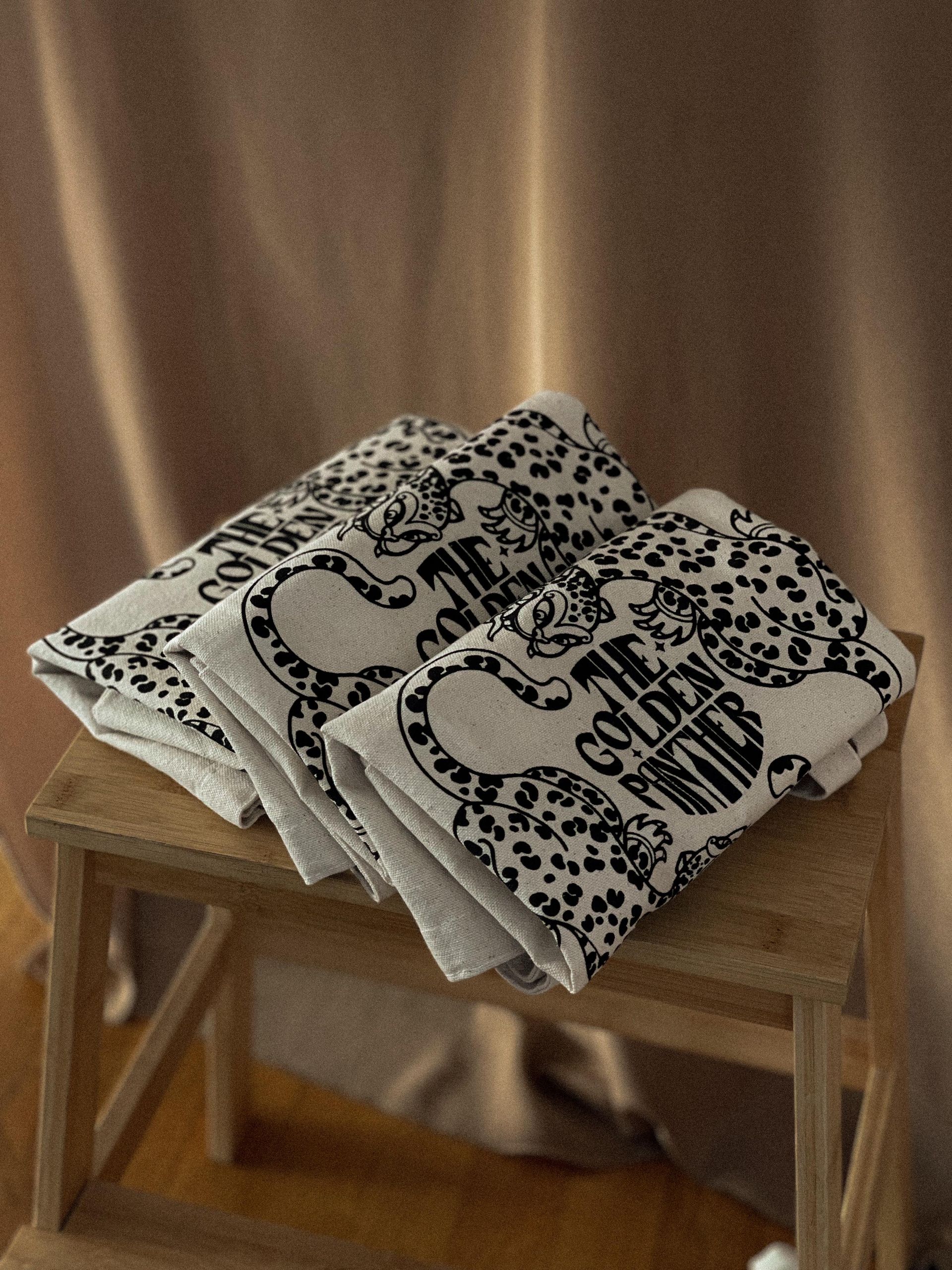 The Golden Panther Tattoo Totebag