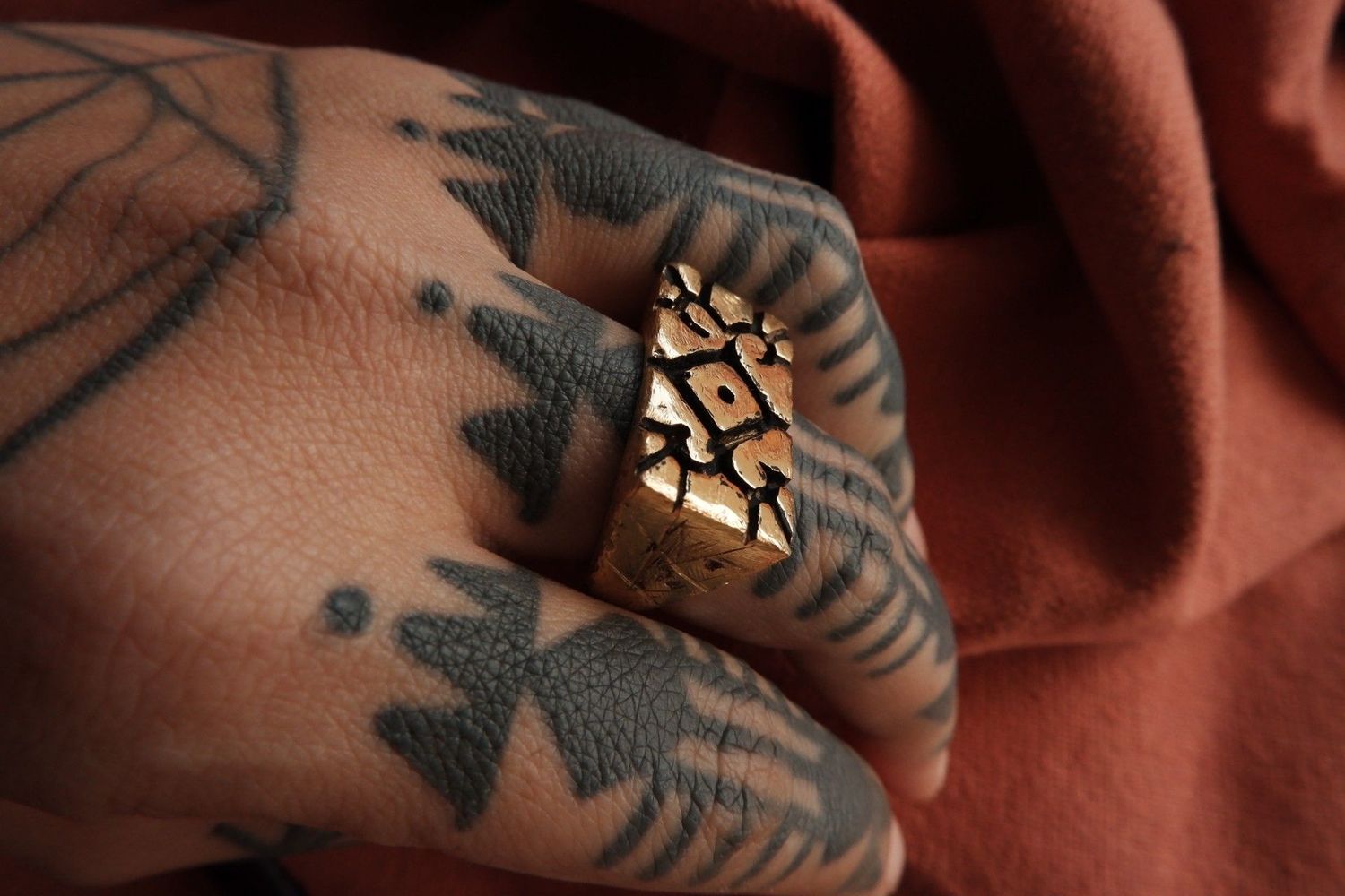 Mirna Garcia Roots Ring + Atelier Folk - Silver with gold