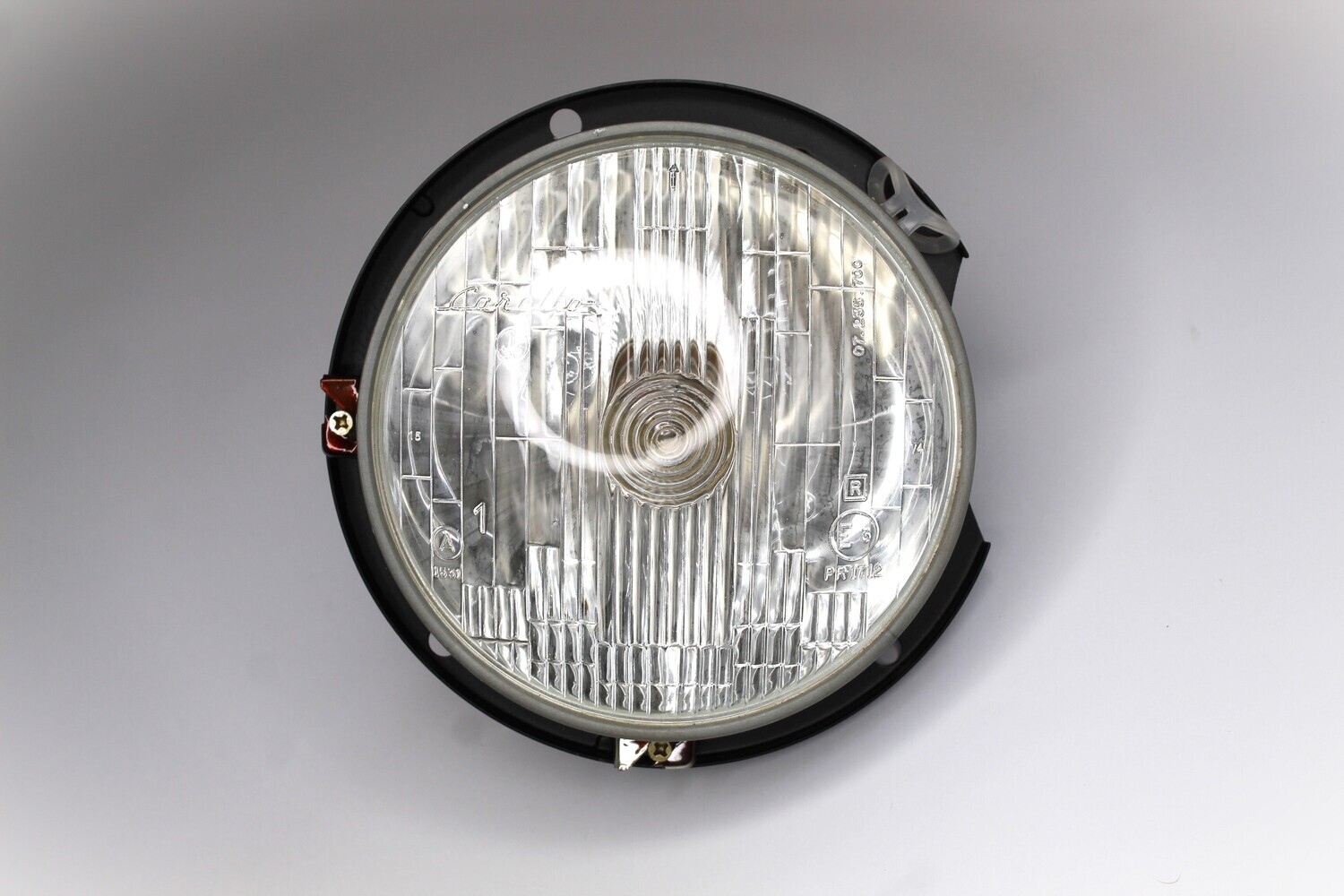 Giulia Super Carello Inner Headlight &amp; Mounting frame, Left Side, New Old Stock