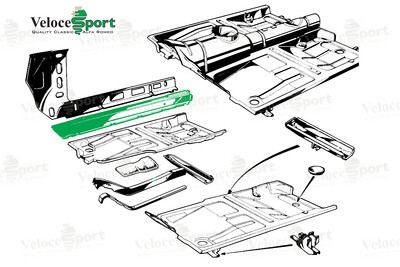 GT/GTV Inner Sill Repair Panel, Left Side