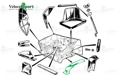 Front Anti Roll Bar Mounting Bracket, Left Side