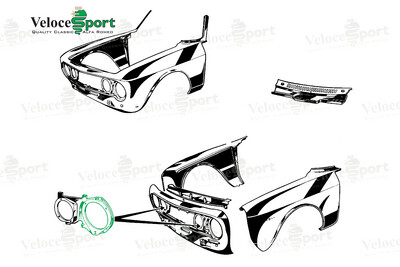 GT/GTV Outer Headlight Mounting Bracket, Right Side