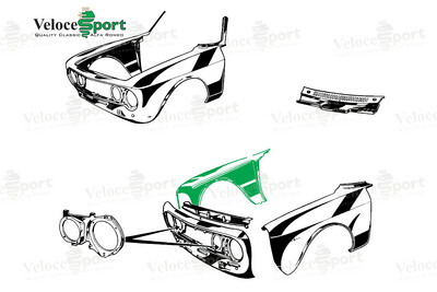GT/GTV (Non Step Front) Front Wing, Right Side