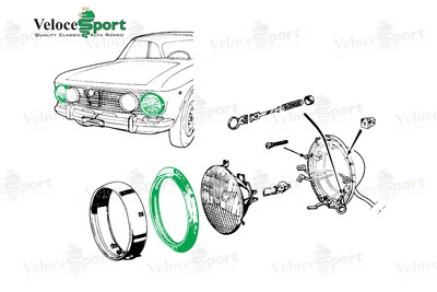 GT/GTV Outer Headlight Rubber Seal