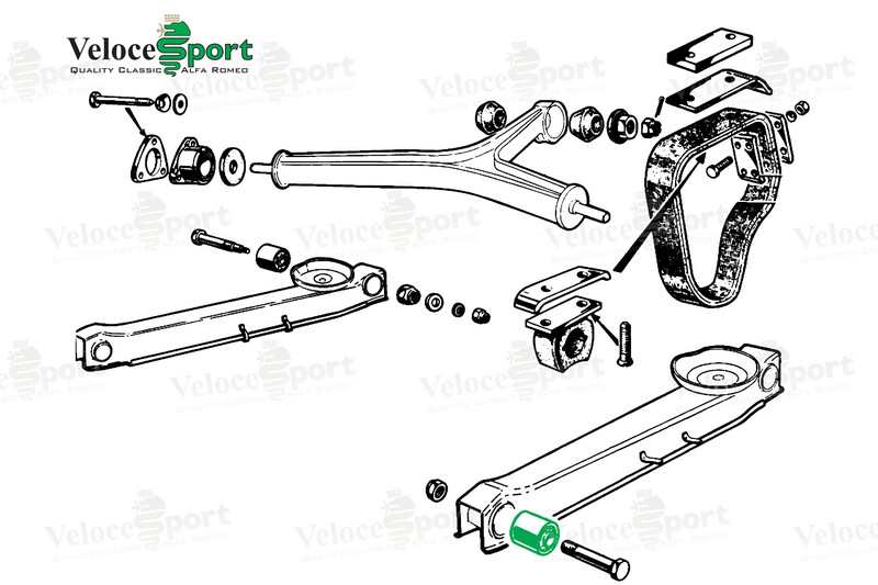 Rear Trailing Arm Front Bush 1963-68