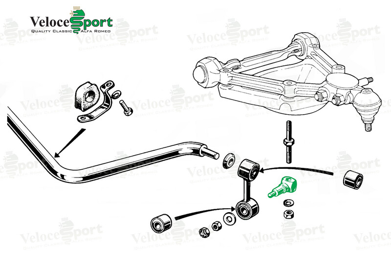 Front Spring Pan To Drop Link Bolt