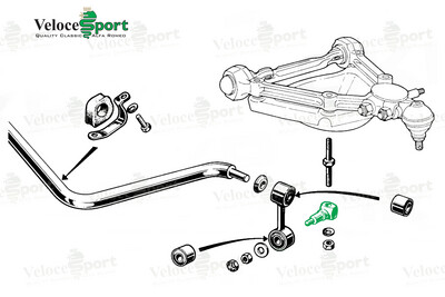 Front Spring Pan To Drop Link Bolt