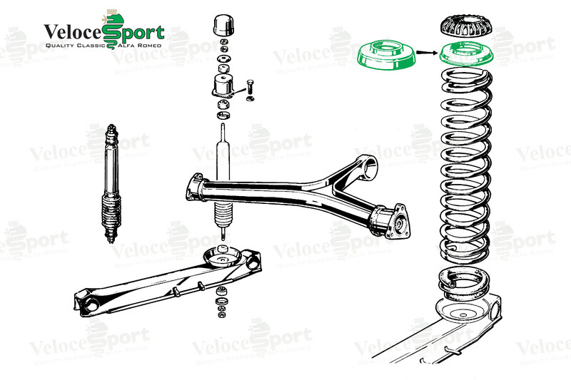 Rear Spring Top Metal Seat