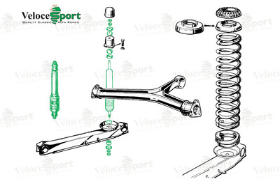 Koni Adjustable Rear Shock Absorber Gas Filled