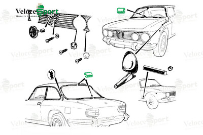GT/ GTV Windscreen Rubber Seal Insert Centre Trim