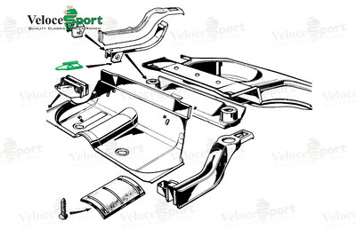 GT/GTV Reinforced Plate For Rear Chassis Leg