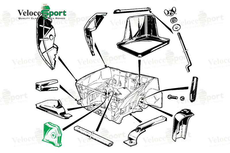 Front Suspension Top Arm Inner Mounting Frame