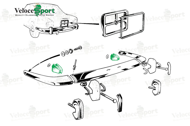 GT/GTV Rear Bumper Spacers 1970-77