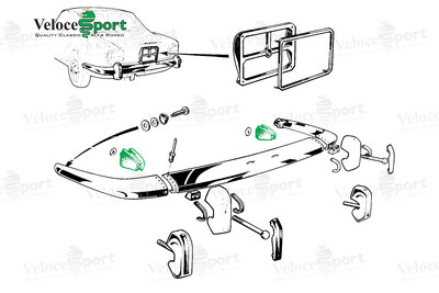 GT/GTV Rear Bumper Spacers 1970-77