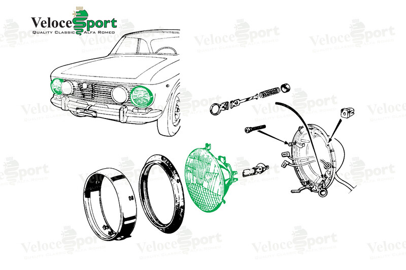 GT/GTV/Saloon Outer Headlight Carello LHD