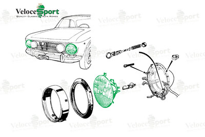 GT/GTV/Saloon Outer Headlight Carello LHD