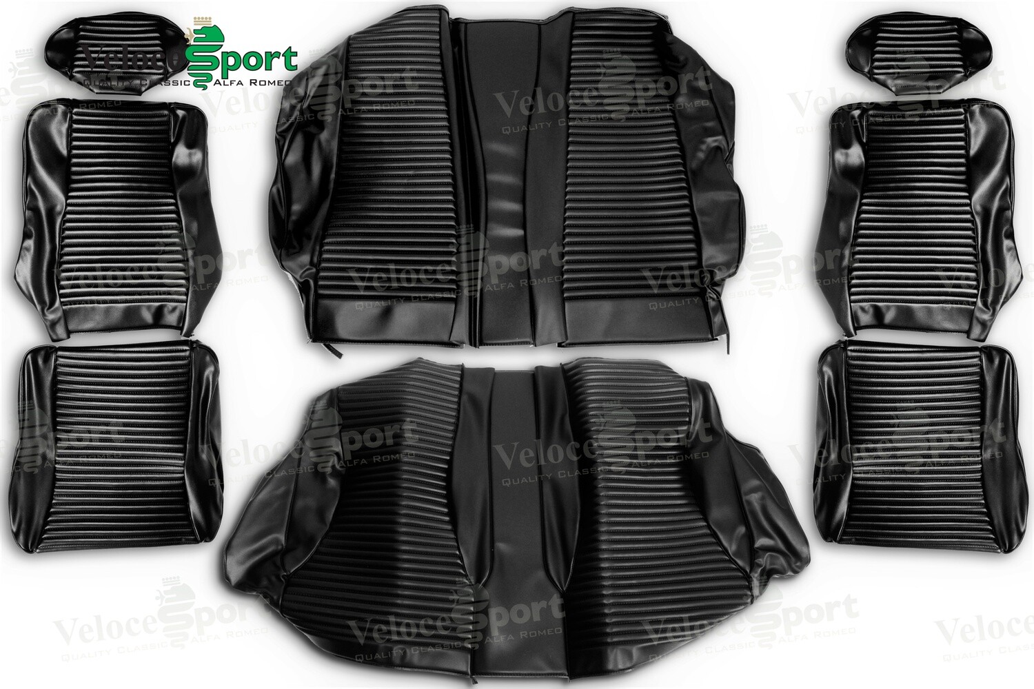 2000 GTV/ Late GT Juniors Seat Cover Set, Black Vinyl