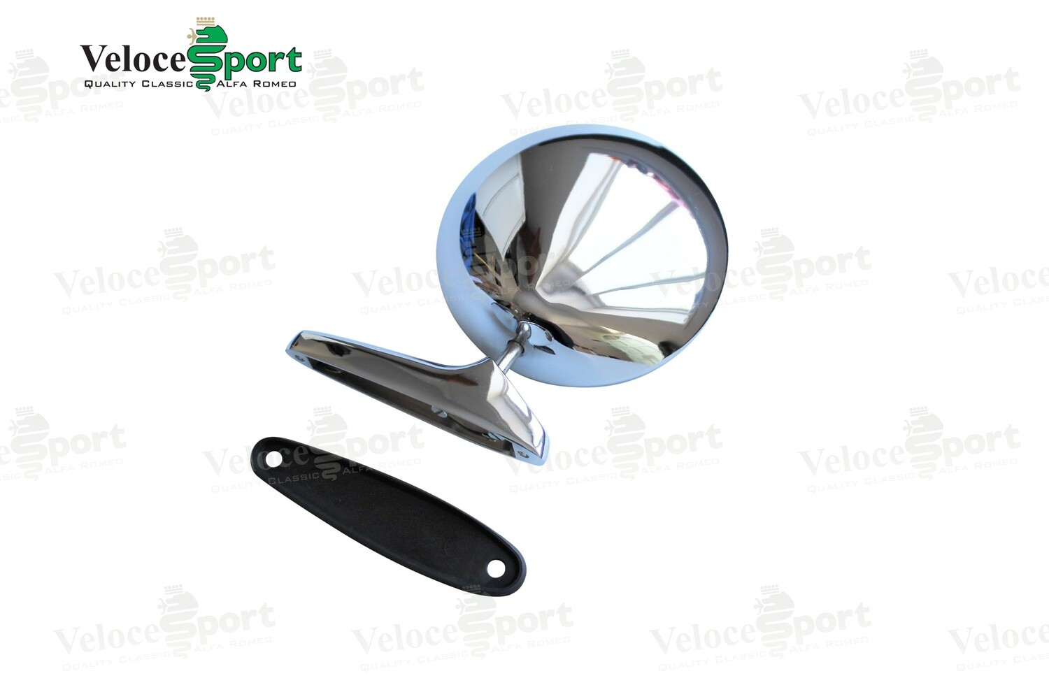 Round Style Chrome Door Mirror