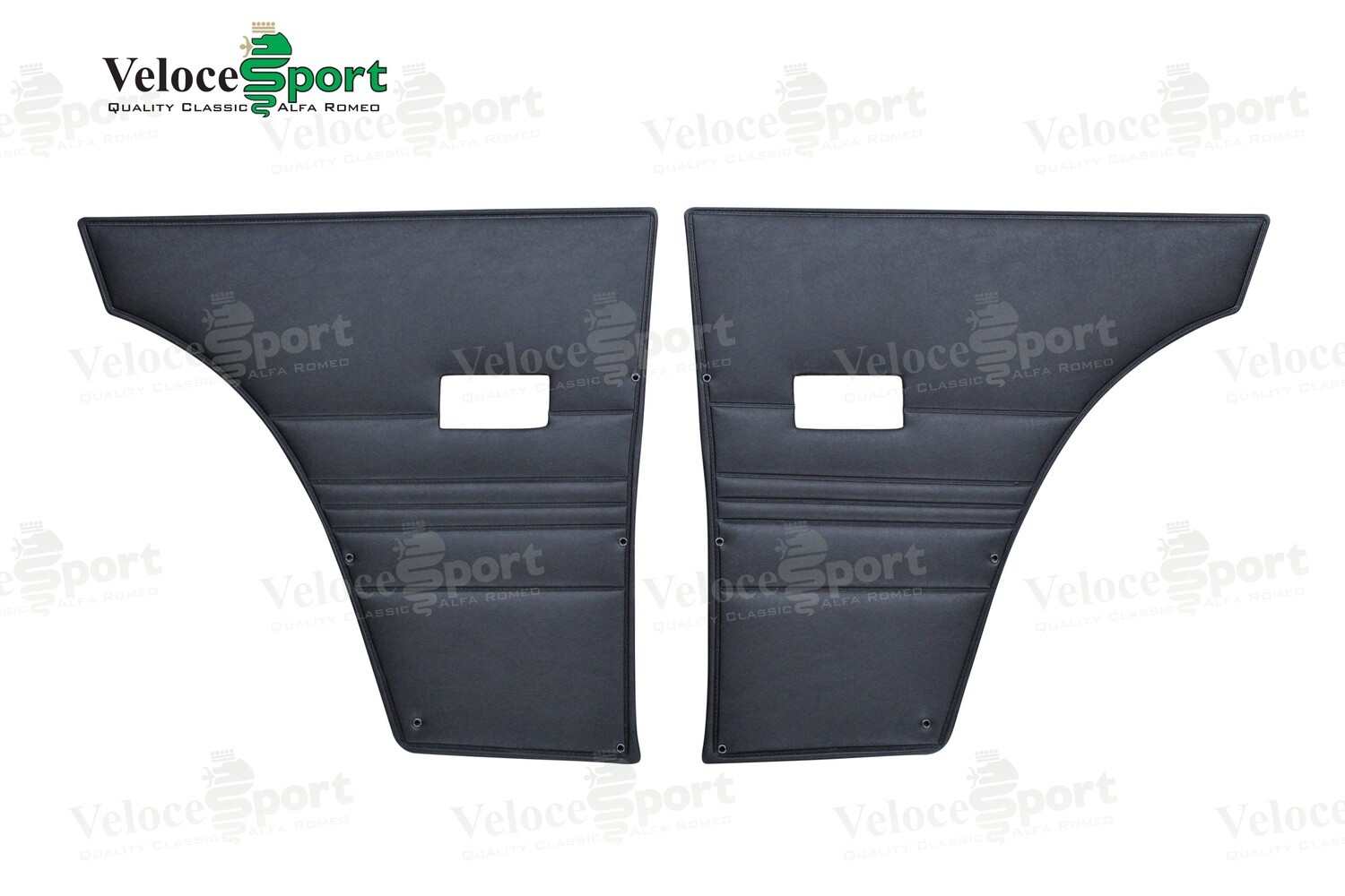 2000 GTV Rear Interior Side Panels, Black Vinyl, Pair