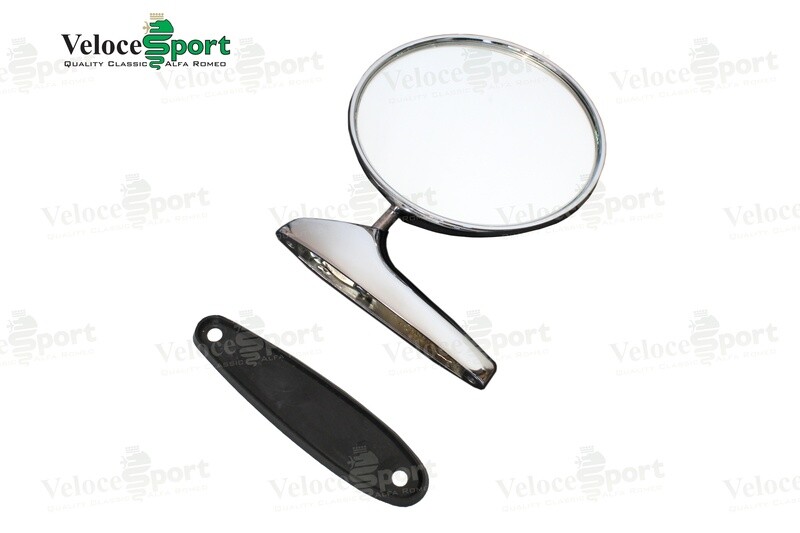 Round Style Chrome Door Mirror