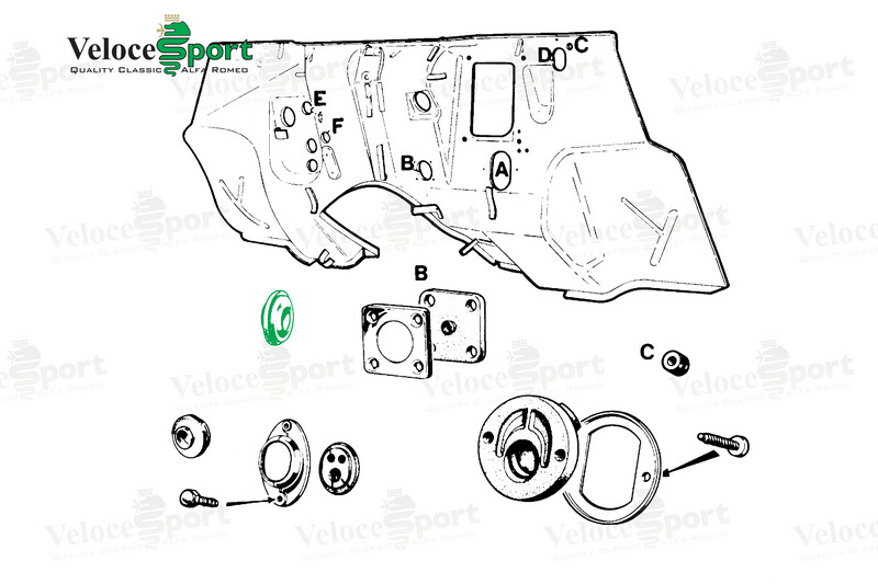 Scuttle Drain Hose Rubber Grommet