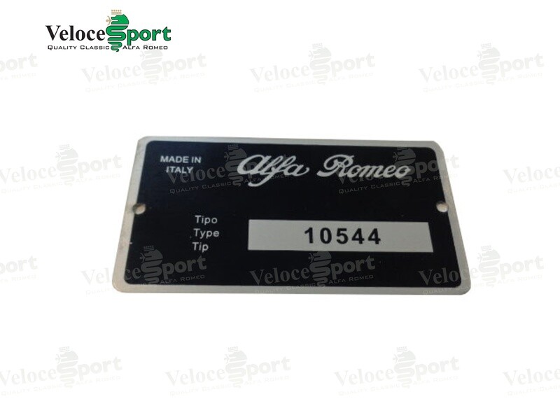 1750 GTV 105.44 Type Plate