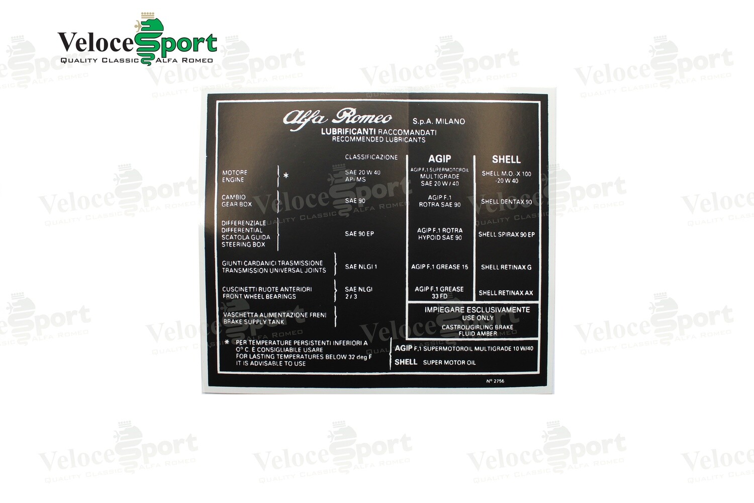 Lubricants Sticker