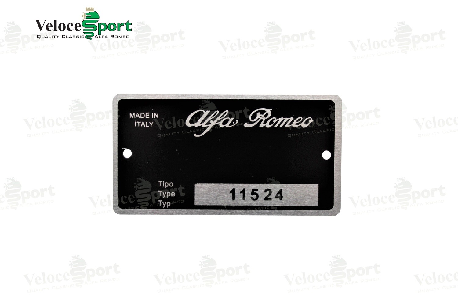 Junior Zagato 115.24 Type Plate