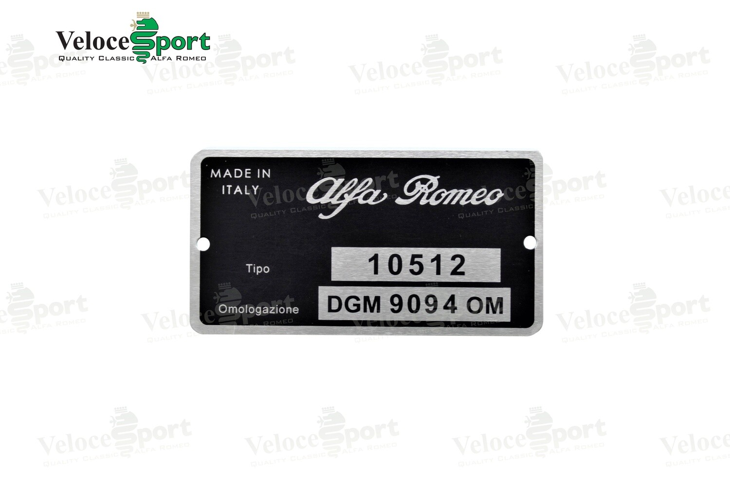 Berlina 2000 105.12 Type Plate