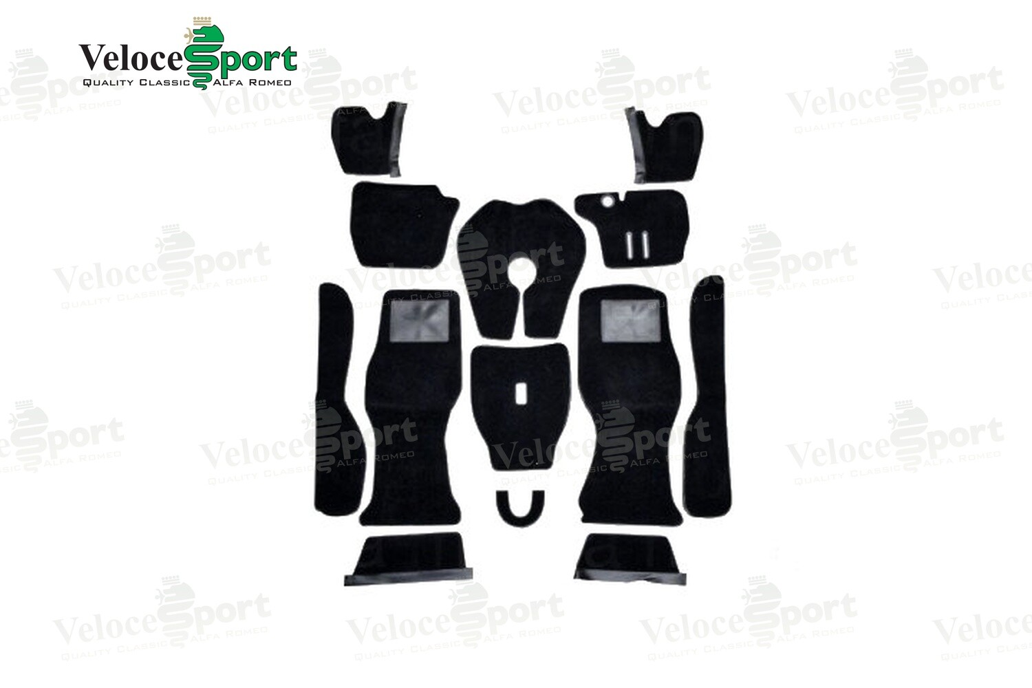 GT/GTV Interior Carpet Set, Black, RHD