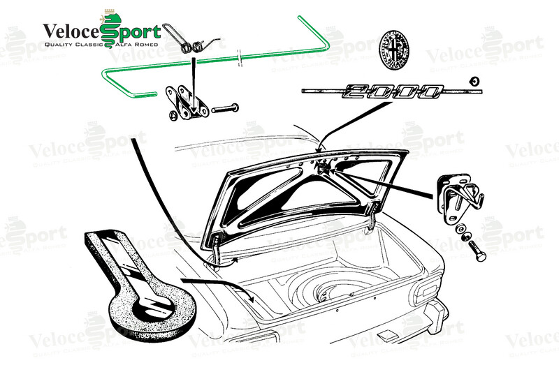 GT/GTV Boot Lid Torsion Bar Set